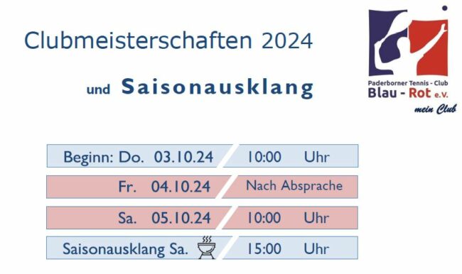 2024 Clubmeisterschaften