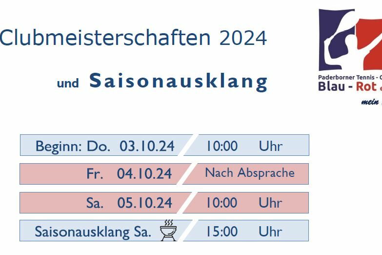 2024 Clubmeisterschaften
