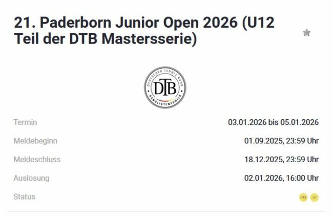 2026-01-03 Paderborn Junior Open